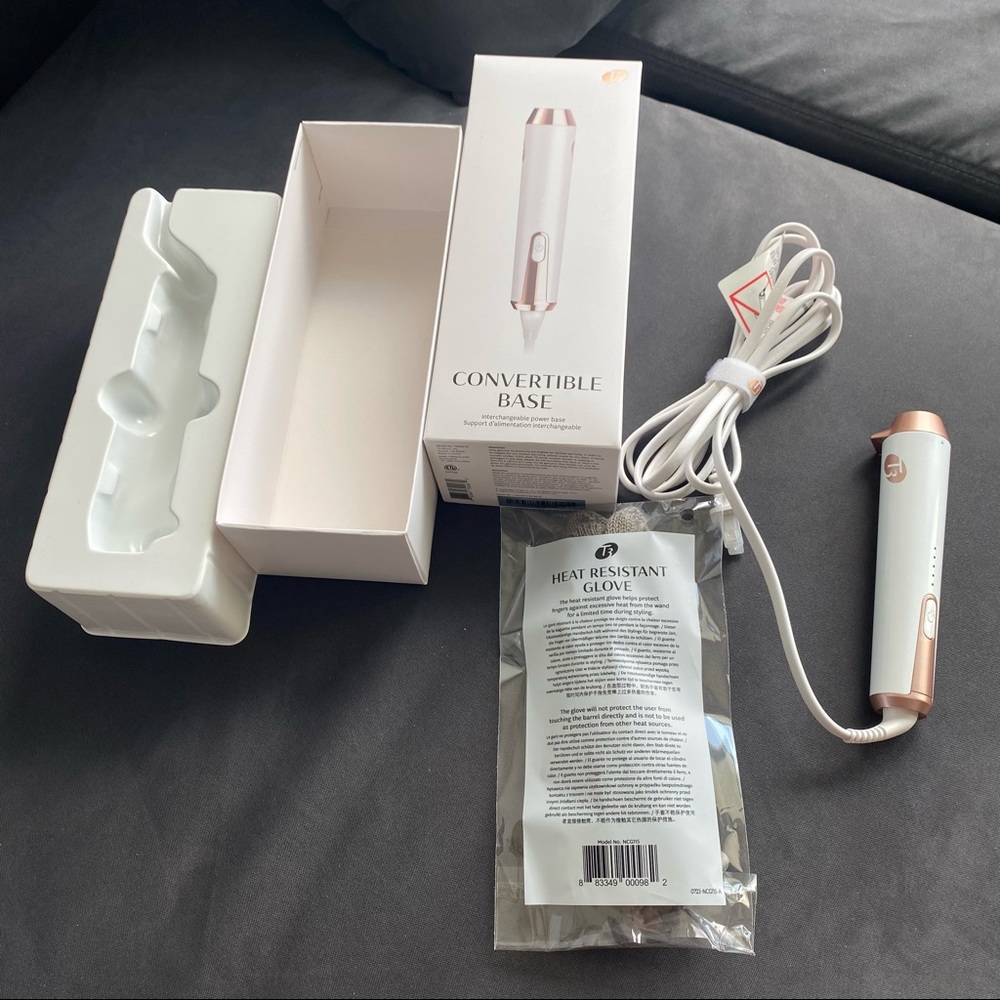 T3 Convertible Base and Polished Curl Wand